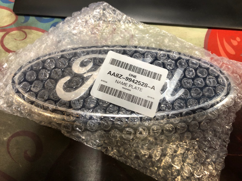 Photo 1 of Ford AA8Z-9942528-A Nameplate DARK BLUE, 9 x 3.5 INCHES