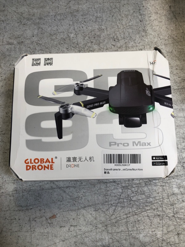 Photo 2 of NEW Drone Pro Obstacle Avoidance GPS Drone with 4K EIS Camera for Adults Beginner Professional Foldable FPV RC Quadcopter with Brushless Motor, Auto Return Home, Selfie, Follow Me, Waypoints Fly , Circle Fly, Auto Hover, Headless Mode with Carrycase (GD93