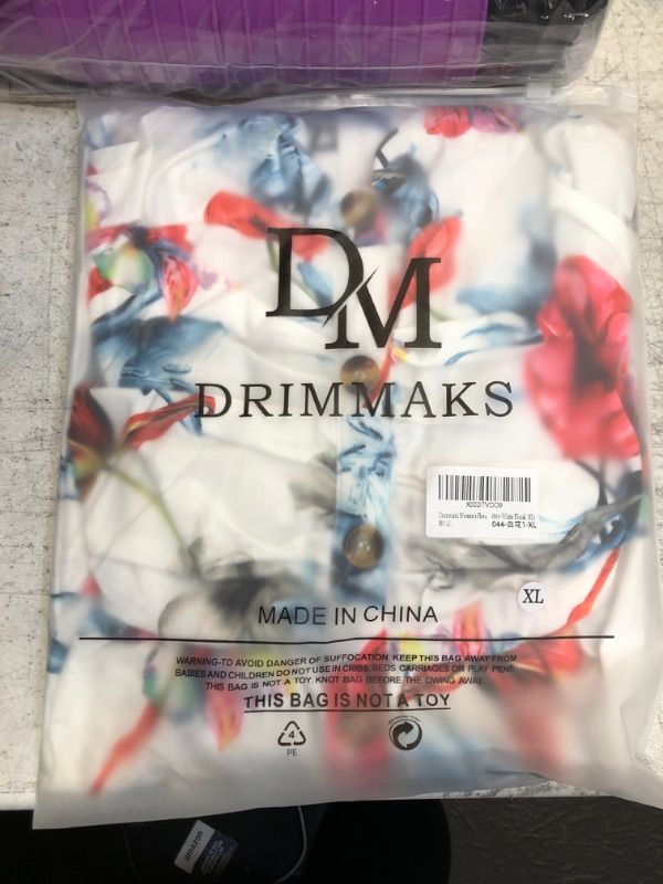 Photo 2 of Drimmaks Women's Summer Casual Dress Florals Buttons Down Ruched Sweetheart Neck Sleeveless Midi Sundress- SIZE XL 