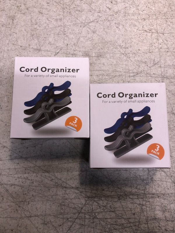 Photo 2 of (PACK OF 2) iBytoc Cord Organizer for Kitchen Appliances, 3 Pack [Super Sticky] Cord Wrappers, [Extra Large] Appliance Cord Organizer Stick on Mixer, Blender, Coffee Maker, Air Fryer, Water Heater
