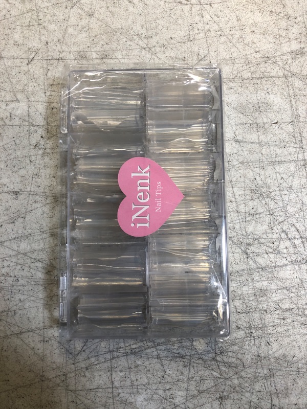 Photo 2 of 2023 gootrades 360PCS 3XL No C Curve Square Nail Tips, XXXL Long 5.5cm Clear Straight Square Nail Tips, Half Cover ABS Acrylic False Fake Nail Tips for Salons & Home DIY, 12 Sizes.
