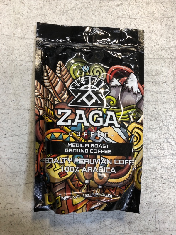Photo 2 of Zaga Coffee Ground - Organic Medium Roast - Sweet Chocolate Aftertaste (Ground Coffee) (EXP 03/2024)
