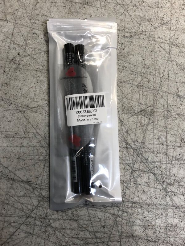 Photo 1 of 2 pack dark brown eyebrow pencil with 1 pack eyebrow tool,#brownpen003
