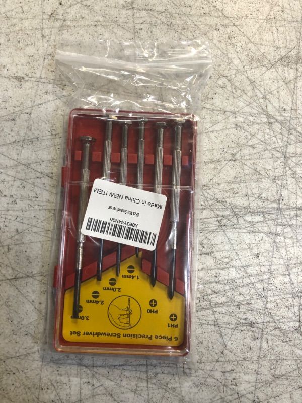 Photo 1 of 6PCS Red Mini Screwdriver Set
