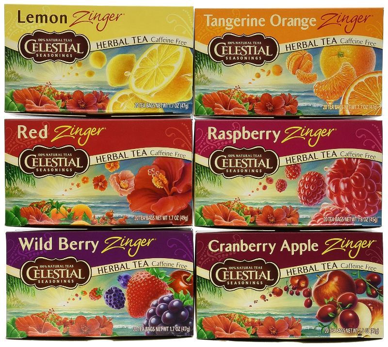 Photo 1 of Celestial Seasonings Zinger Tea Variety 6-pack (BB 20MAY24)