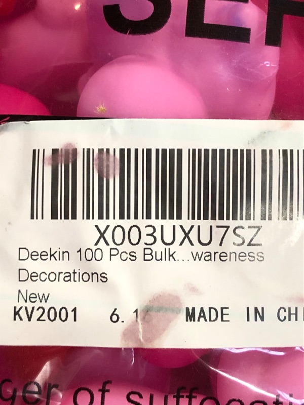 Photo 2 of 100PCS Breast Cancer Awareness Rubber Ducks 