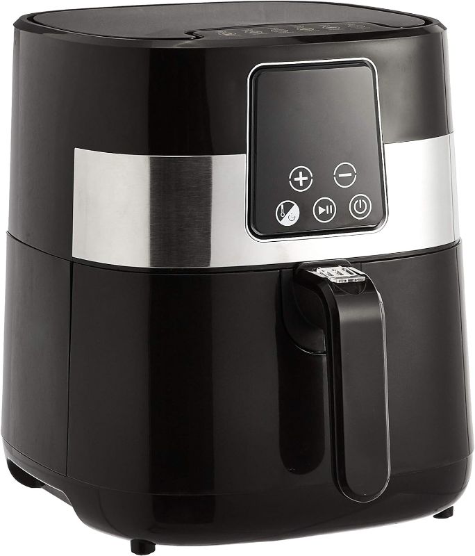 Photo 1 of Amazon Basics 3.2 Quart Compact Multi Functional Digital Air Fryer, Black
