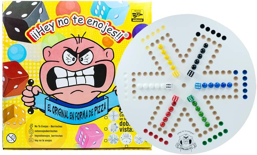 Photo 1 of Hey no te enojes - Aggravation - Wahoo - Strategy Board Game - 4 to 6 Players. Double Sided Board (Classic Edition)
