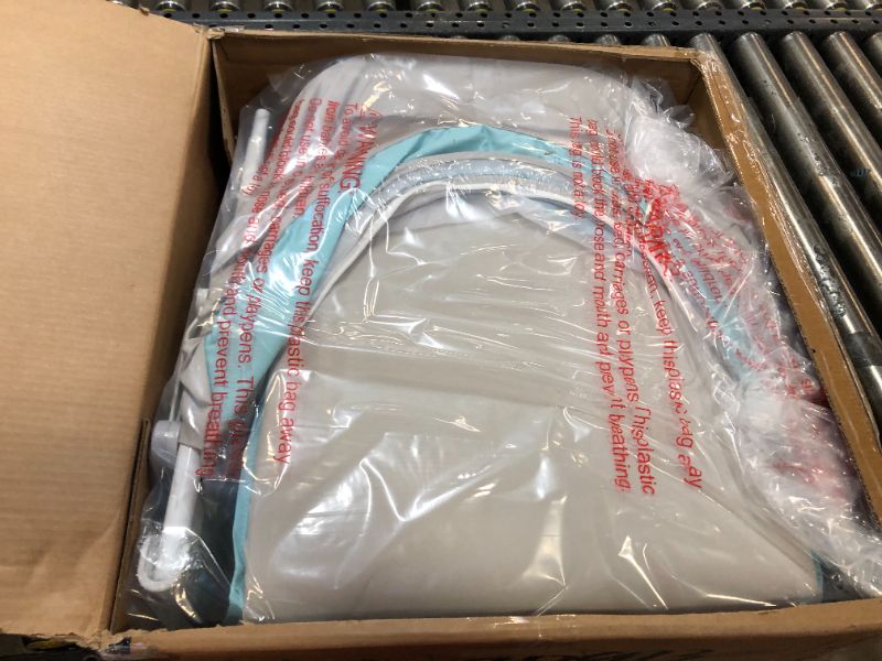 Photo 1 of Dream On Me Karley Bassinet in Blue/Grey