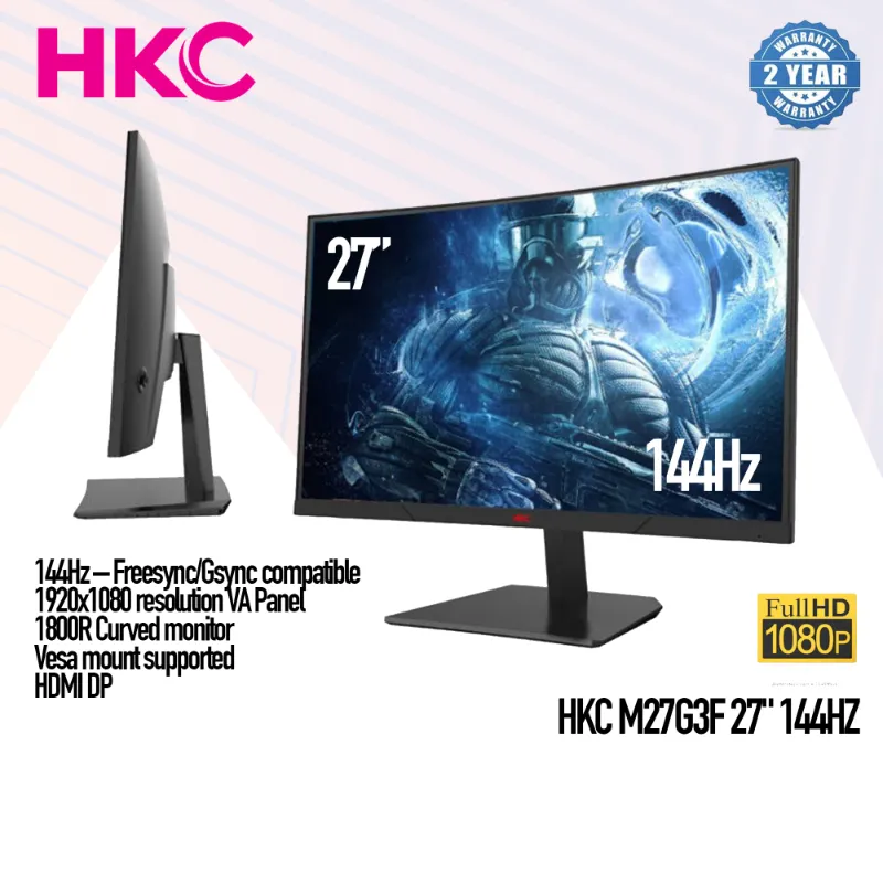 Photo 1 of HKC M27G3F 27? Curved Monitor 1080p 144hz
