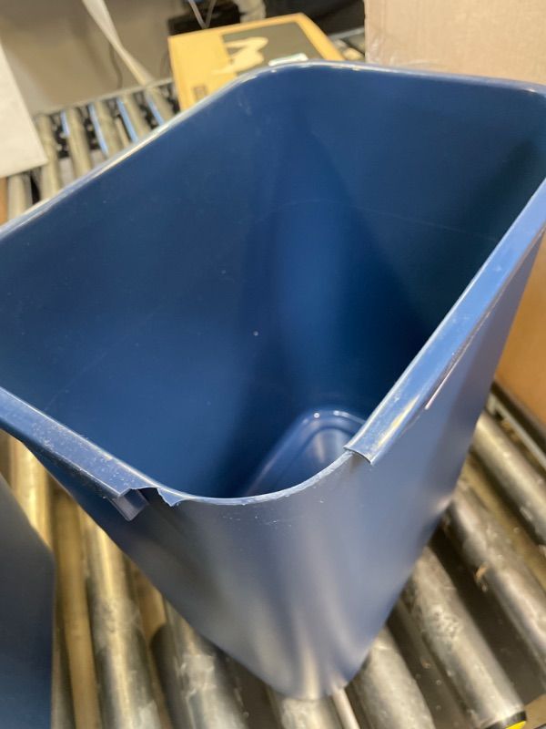 Photo 2 of Acrimet Wastebasket, Deskside Bin, 6.75 Gallon/ 27 Quart/ 24 Liter (Plastic) (Blue Color)