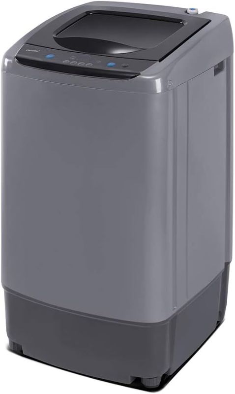 Photo 1 of Comfee Portable Washing Machine, 0.9 cu.ft Compact Washer With LED Display, 5 Wash Cycles, 2 Built-in Rollers, Space Saving Full-Automatic Washer

