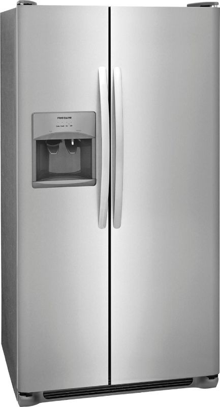 Photo 1 of Frigidaire - 25.6 Cu. Ft. Side-by-Side Refrigerator - Stainless Steel