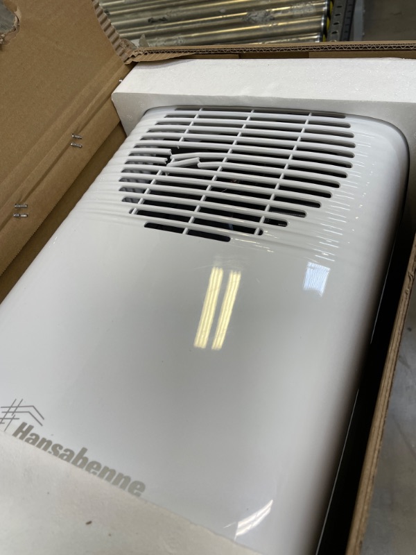 Photo 2 of Hansabenne 30-Pints Dehumidifier for Basements - 2000 Sq. Ft. Dehumidifier with Auto or Manual Drainage - Compact Dehumidifier with Intelligent Humidity Control | Auto Defrost | Dry Clothes for Home Basements Bedroom Bathroom