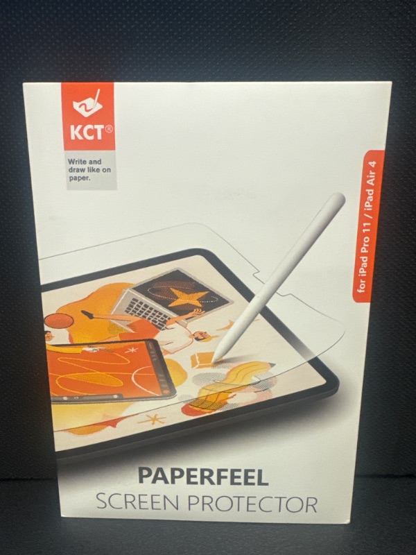 Photo 2 of KCT [3+2 PACK Paper Screen Protector Compatible with iPad Pro 11 Inch 2022&2021&2020 (4th&3rd&2nd) with Camera Lens Protector, Anti-Glare & Matte Film Compatible with Apple Pencil for Drawing