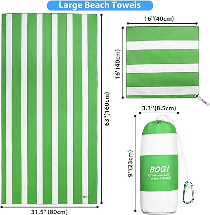 Photo 1 of  Microfiber Beach Towel Set,Quick Dry Beach Towel-(Size:L,XL)-Lightweight Absorbent Oversized Travel Towel,Sand Proof Compact Pool Towels for Travel Bath Beach Swim Gym Yoga