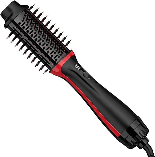 Photo 1 of  Hair Dryer Brush Blow Dryer Brush in One, One-Step Hair Dryer and Styler Volumizer with Negative Ion Anti-frizz Ceramic Titanium Barrel Hot Air Brush Hair Straightener Brush