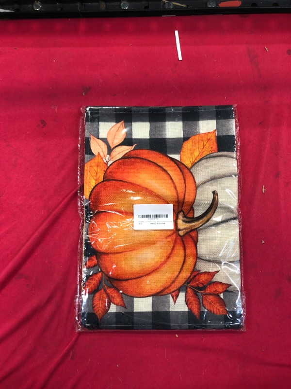 Photo 2 of FARMNALL Linen Buffalo Check Plaid Pumpkin Fall Table Runner Maple Leaves Leaf Farmhouse Fall Autumn Thanksgiving Kitchen Table Decorations 13x72 Inch Holiday Farmhouse Fall Decorations for Home
