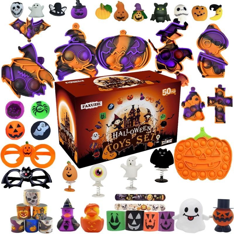 Photo 1 of FAXUZIE Halloween Party Favor Toys Set for Kids, Halloween Fidget Toys Set for Children Boys Girls Classroom Prizes,Halloween Birthday Gifts
