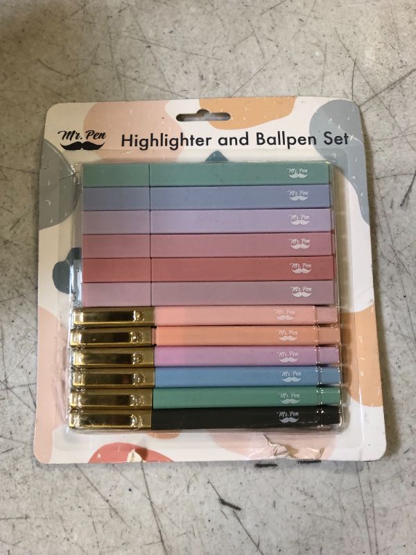 Photo 1 of Mr. Pen- Aesthetic Highlighters and Pens No Bleed, 12 Pack, Morandi Color Bible Highlighters No Bleed, Morandi Ink Bible Pens, Highlighter Pens, No Bleed Highlighters for Bibles, Bible Pens