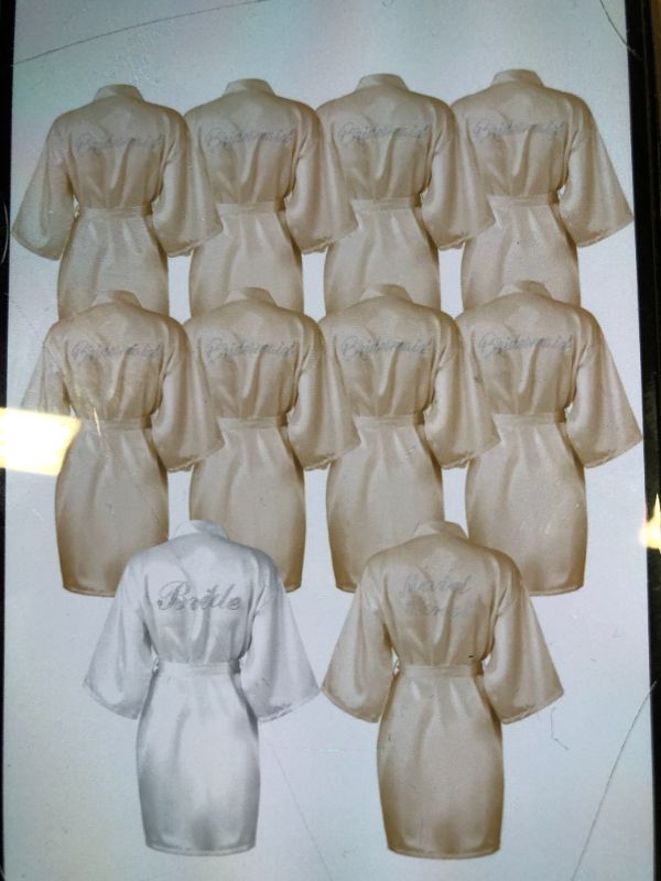 Photo 1 of 10 PCS WOMENS KIMONO ROBE ONE SIZE CHAMPAGNE 