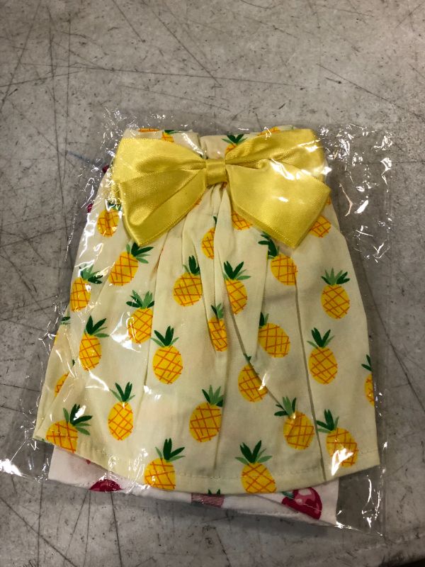 Photo 1 of 2 PCK DOG DRESS PINEAPPLE/CHERRY MEDIUM