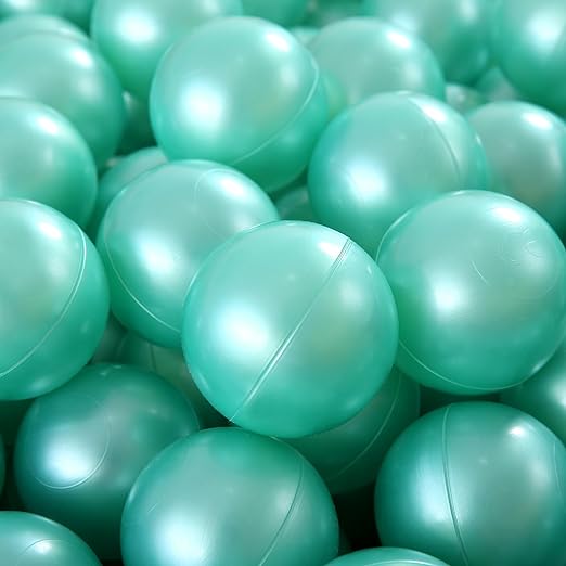 Photo 1 of Heopeis Ball Pit Balls - 2.75inch Plastic Ball Play Balls BPA Free Phthalate Free Non-Toxic Play Balls for Children Ball Pit Party Brithday Ball Pool Tent,50 Balls (Pearl Mint Green)
