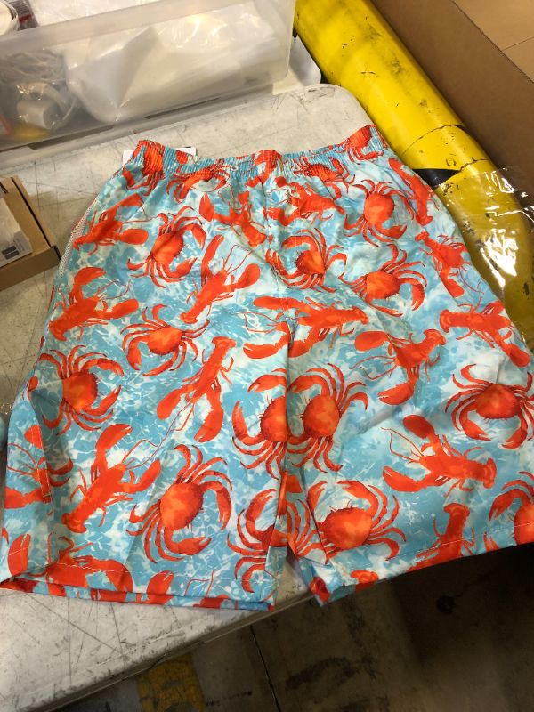 Photo 1 of MENS SWIM TRUNKS BLUE CRAB SMALL