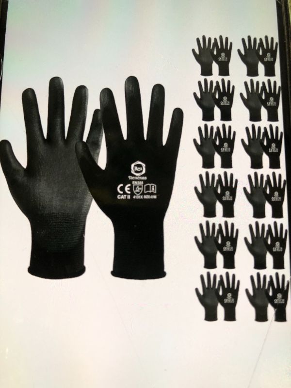 Photo 1 of SAFETY WORK GLOVES 12 PAIRS LARGE