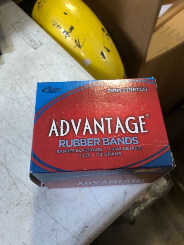 Photo 2 of Alliance Rubber 26309 Advantage Rubber Bands Size #30, 1/4 lb Box Contains Approx. 287 Bands (2" x 1/8", Natural Crepe)
