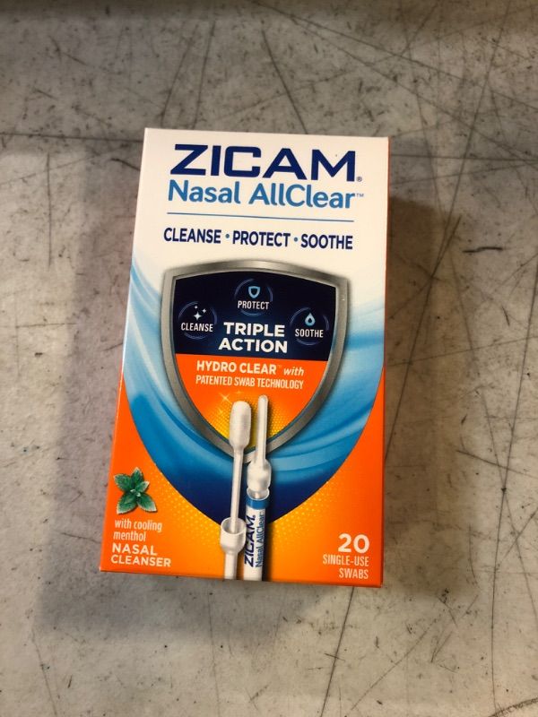 Photo 2 of Zicam Nasal AllClear Triple Action Nasal Cleanser with Cooling Menthol 20ct