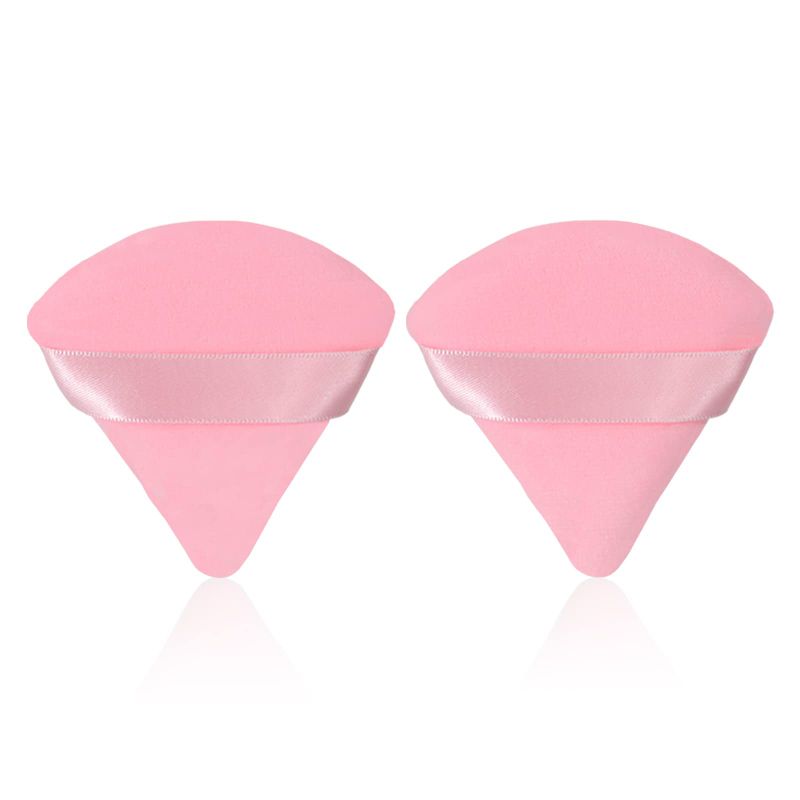 Photo 1 of 3 PCK Pufandor 2Pcs Powder Puffs for Face Powder Triangle Powder Puff - Makeup Setting Powder Puff Ultra Soft Makeup Powder Puffs Velour Puffs Makeup Puffs for Powder, Makeup Puff for Women Cosmetic?Pink)