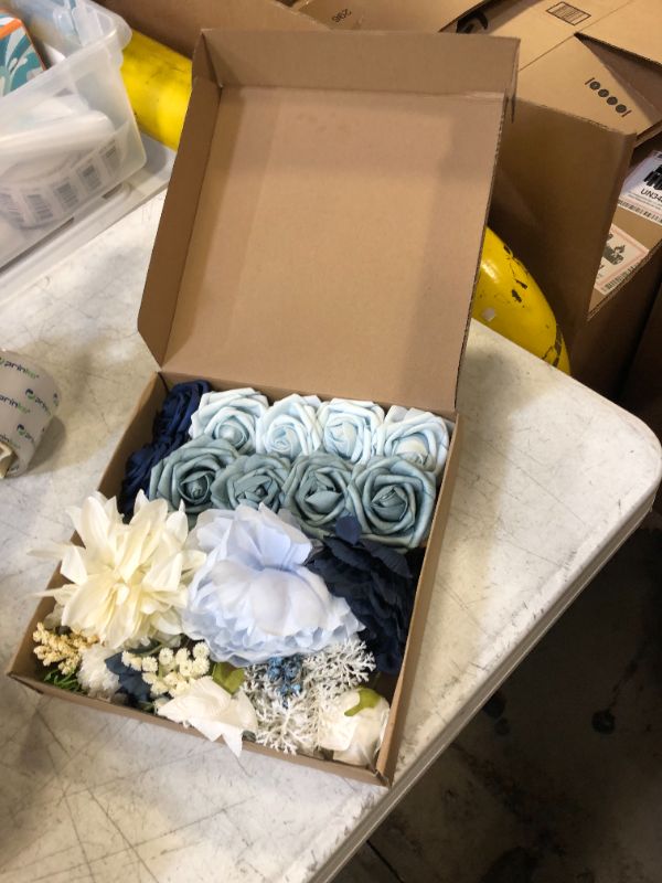 Photo 1 of ARTIFICIAL FLOWERS BLUE