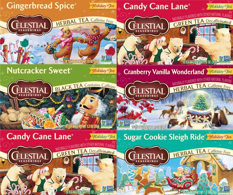 Photo 1 of Celestial Seasonings Holiday Tea, Variety Pack, 18 Count (Pack of 6)
EXP MAY 20 2024