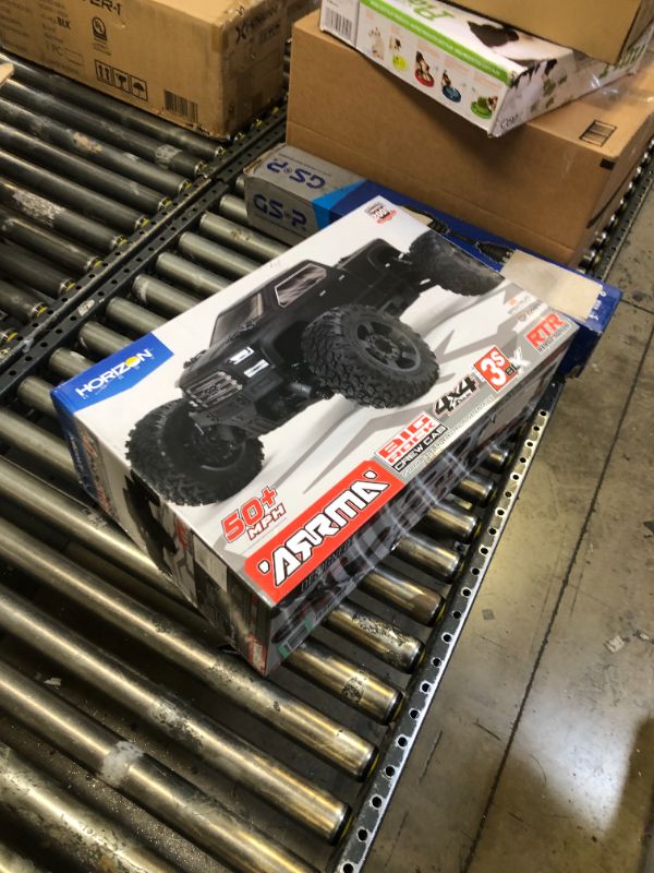 Photo 1 of ARRMA 1/10 Big Rock 4X4 V3 3S BLX Brushless Monster RC Truck RTR (Transmitter and Receiver Included, Batteries and Charger Required), Black, ARA4312V3