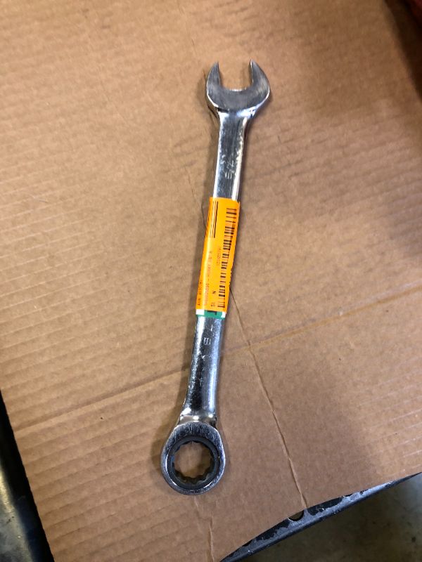 Photo 2 of 7/8 in. 12-Point SAE Ratcheting Combination Wrench
