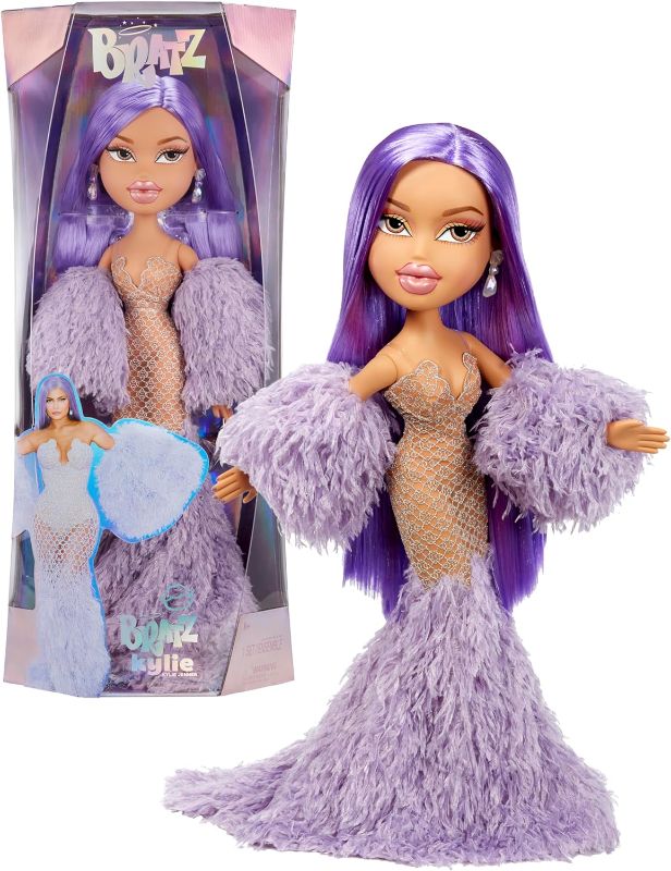 Photo 1 of Bratz x Kylie Jenner 24-Inch Large-Scale Fashion Doll with Gown, 2 Feet Tall, Amazon Exclusive
