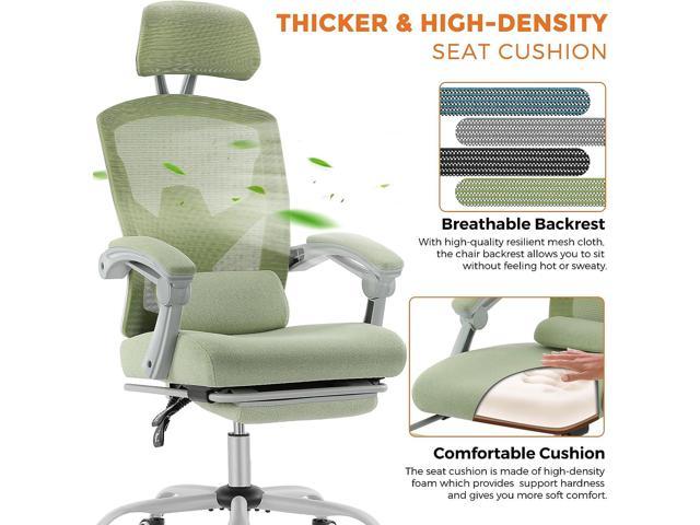 Photo 1 of Ergonomic Office Chair, Reclining Office Chair Desk Chair with Foot Rest, High Back Computer Chair Mesh Home Office Desk Chairs with Wheels
