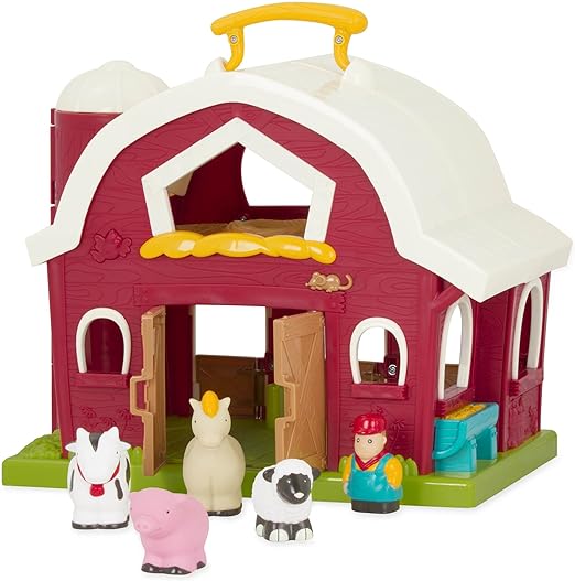 Photo 1 of Battat – Classic Barn Playset – Farm Toys For Toddlers – Farm Animals – Farmer's Barn With Carry Handle – 18 Months + – Big Red Barn
