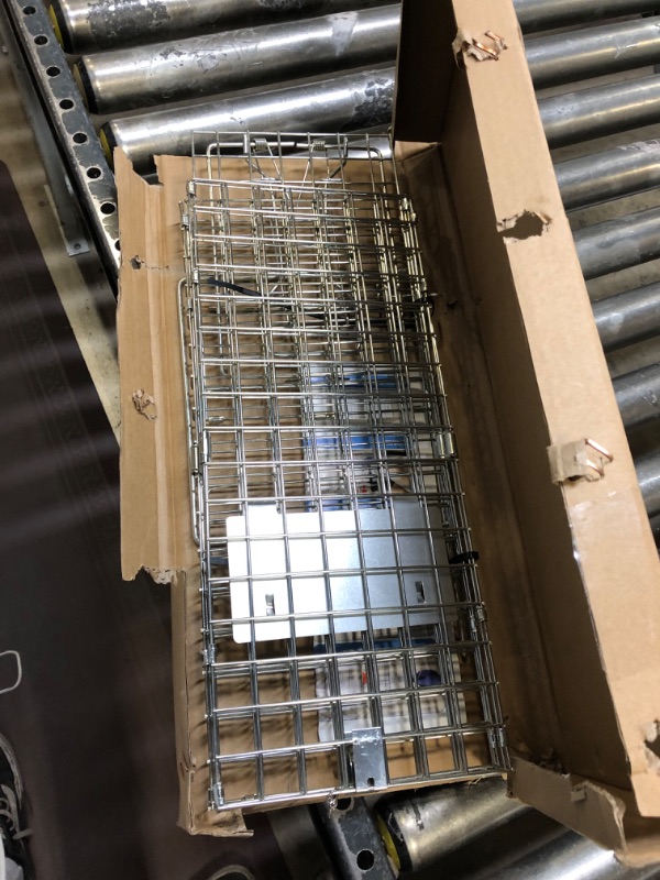 Photo 2 of EPESTOEC 17.3" Heavy Duty Squirrel Trap, Folding Live Small Animal Cage Trap, Humane Cat Traps for Stray Cats, Rabbits, Raccoons, Skunks, Possums and More Rodents, Catch and Release. EP-SSL4420