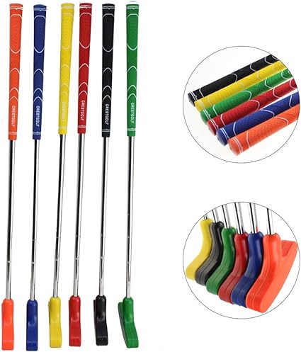 Photo 1 of Crestgolf 6pcs Two Way Junior Golf Putter Kids Putter Both Left and Right Handed Easily Use 5 Sizes for Ages 3-5 6-8 9-12 13-15 Adult
