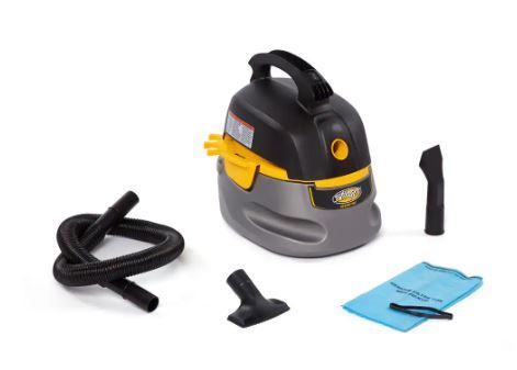 Photo 1 of 2.5 Gallon 1.75 Peak HP Compact Wet/Dry Shop Vacuum with Filter Bag, Hose and Accessories