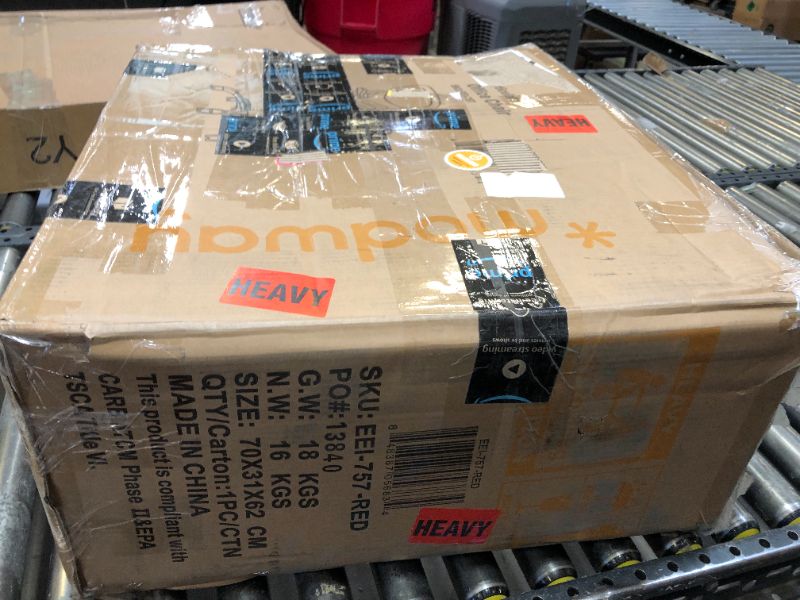 Photo 1 of Modway Articulate Ergonomic Mesh Office Chair in Red Articulate Red Office Chair