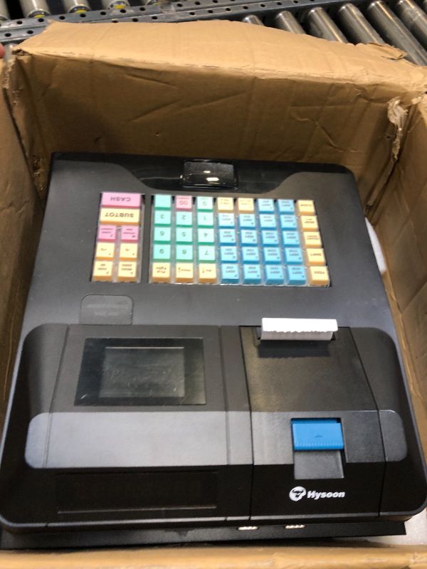 Photo 2 of Hysoon Cash Register, Cash Register for Small Businesses with Cash Drawer and Barcode Scanner, Electronic Cash Registers with 2.8 Inch TFT LCD Display and Auto Print Receipt,