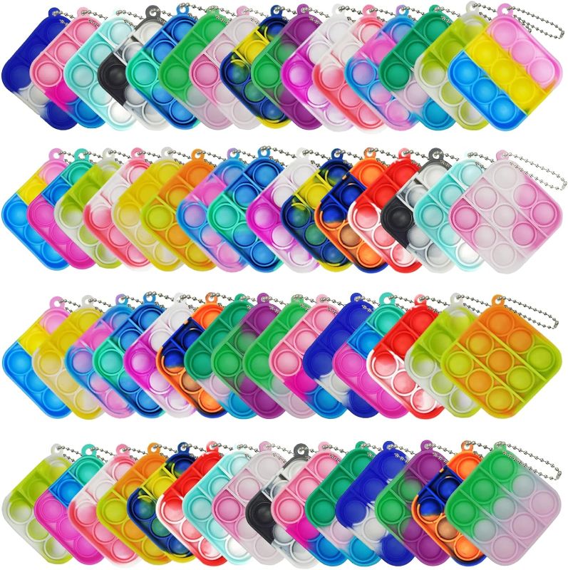 Photo 1 of 120 Pcs Mini Pop Bubble Fidget Sensory Toys, Pop Toy Bulk for Party Favor, Classroom Student Prizes Easter Basket Goodie Bag Stuffers Christmas Valentine Gift for Kid