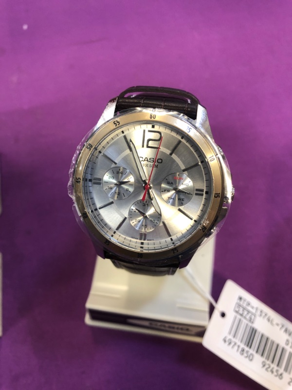 Photo 2 of Casio Enticer Chronograph White Dial Men's Watch - MTP-1374L-7AVDF (A835)