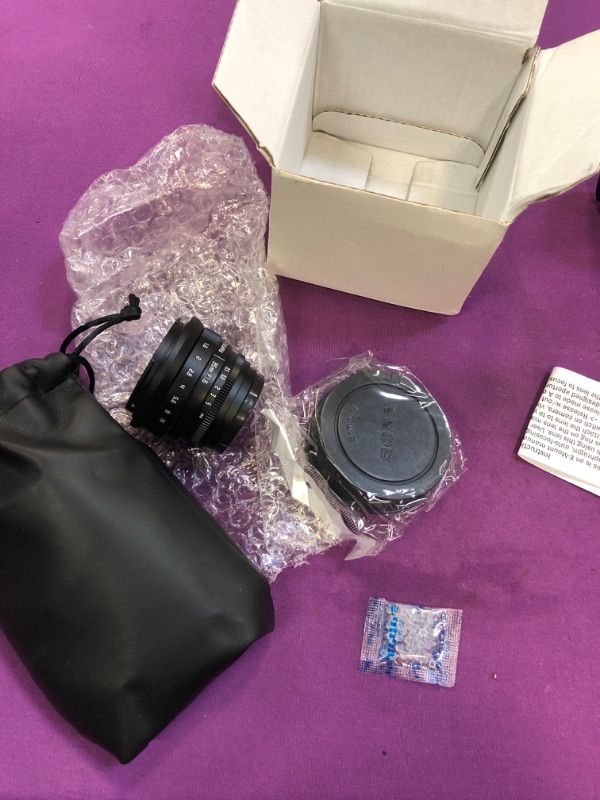Photo 1 of Fotasy 35mm F1.6 Large Aperture Manual Prime Lens APS-C for E-Mount, 35 mm 1.6 Multi Coated Lense, Compatible with Sony E Mount Camera a3000 a3500 a5000 a5100 a6000 a6300 a6400 a6500 a6600 ZV-E10