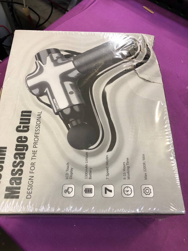 Photo 2 of DACORM Massage Gun - Percussion Muscle Massage Gun for Athletes, Handheld Deep Tissue Massager, Upgrade Quiet Portable Electric Sport Massager of Y8 Pro Max (Gray, 15 Heads) Space Gray