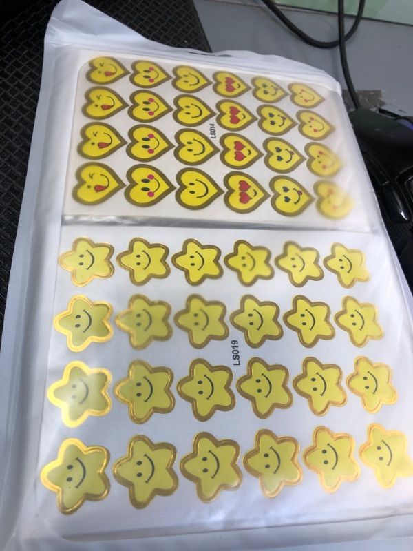 Photo 2 of HUIWU Teacher Stickers for Kids, 6210 Mini Reward Stickers Mega Value Pack for Teachers and Kids Motivational Small Incentive Class Supplies Including Smiley face,Stars Tiny Stickers(HW21080301J)