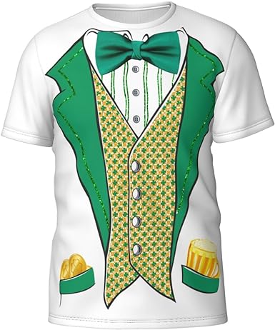 Photo 1 of St. Patrick's Day Shirt for Women Men Funny Shamrock T-Shirt St. Patrick's Day Shirts Gift ( LARGE)